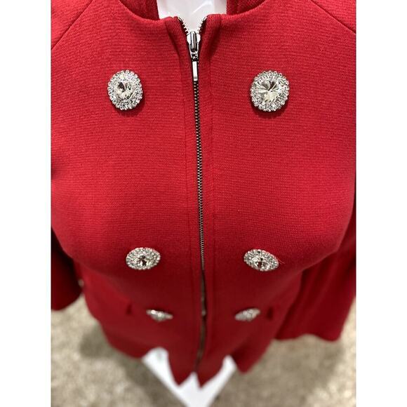 Inc. International Concepts Red Bell Sleeve Coat- Size L (EUC) - Picture 5 of 8